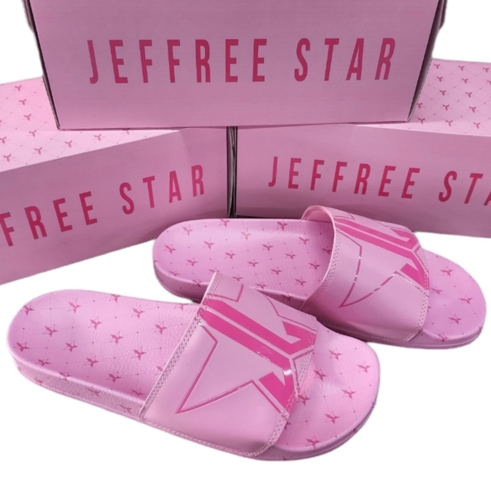 Jeffree Star Unisex Pool Slides in Pink JL Sz 13 - Picture 3 of 3